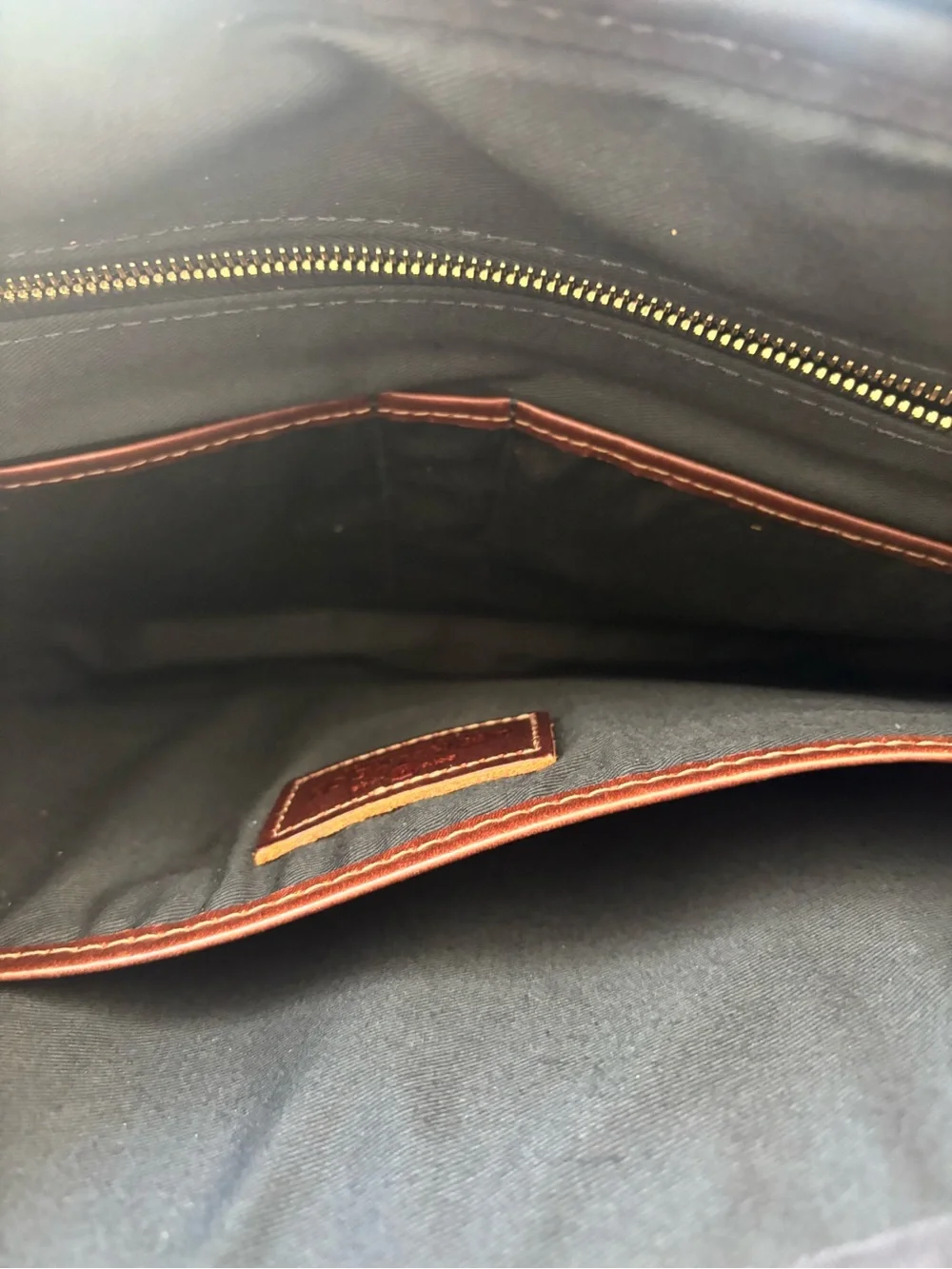 J.W Hulme Co messenger leather bag
